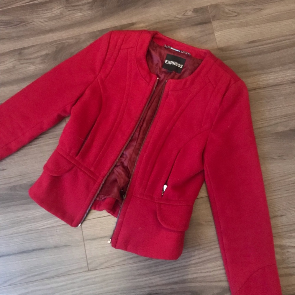 Express Red Structured Jacket, XS. Great Condition